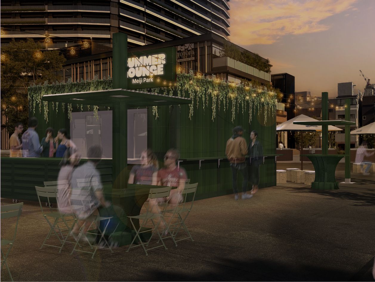 明治公園に期間限定の屋外ビアラウンジがオープン!